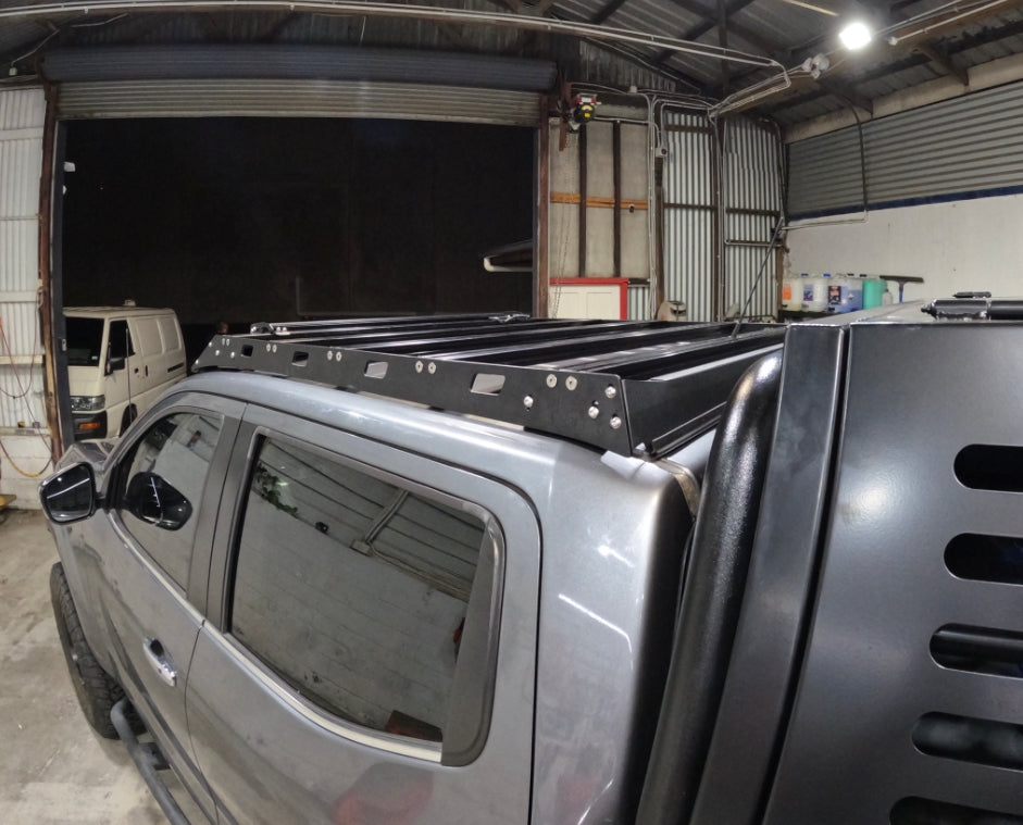 NP300 (Series 1-5) Dual Cab Slim Line Roof Rack – Meredith Metalworks