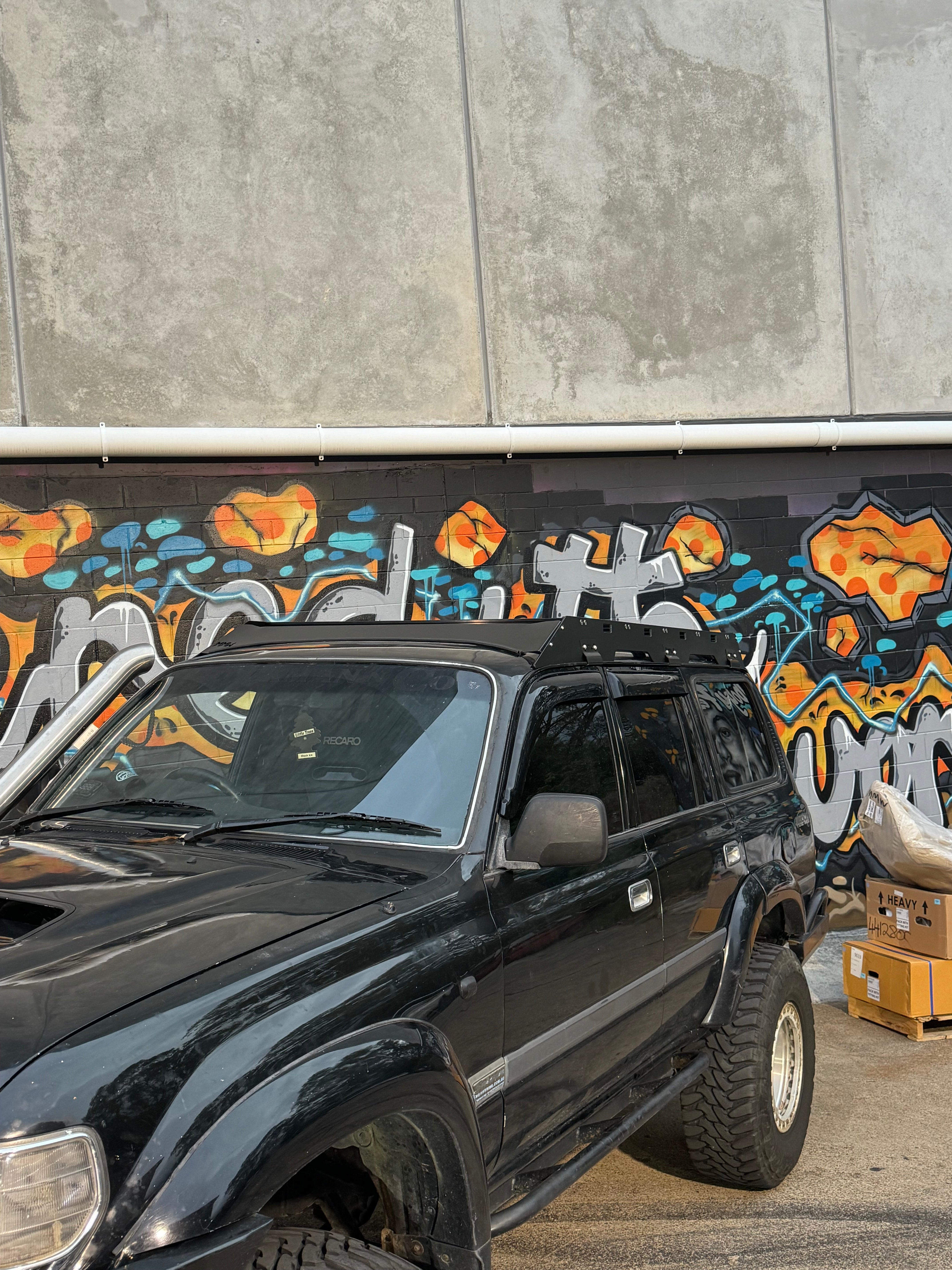 80 Series Landcruiser Slim Line Roof Rack – Meredith Metalworks