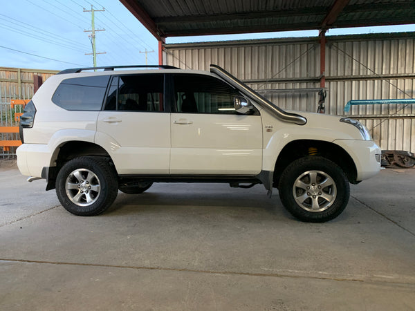 120 Series LandCruiser Prado (2002–2009) 4" Stainless Steel Snorkel Kit
