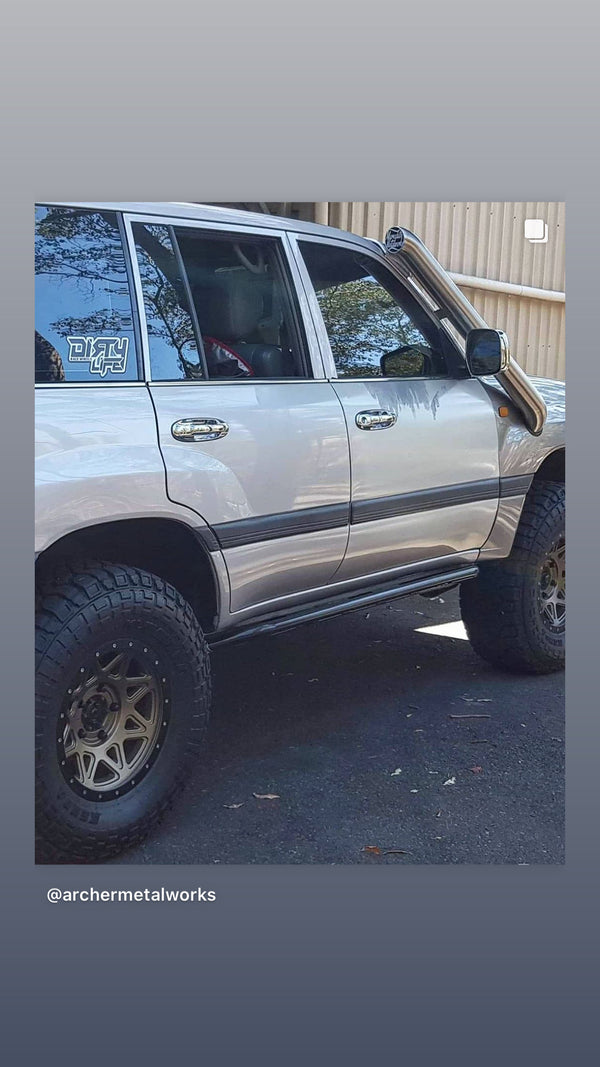100/105 Series LandCruiser (1998–2007) 4" Stainless Steel Snorkel Kit